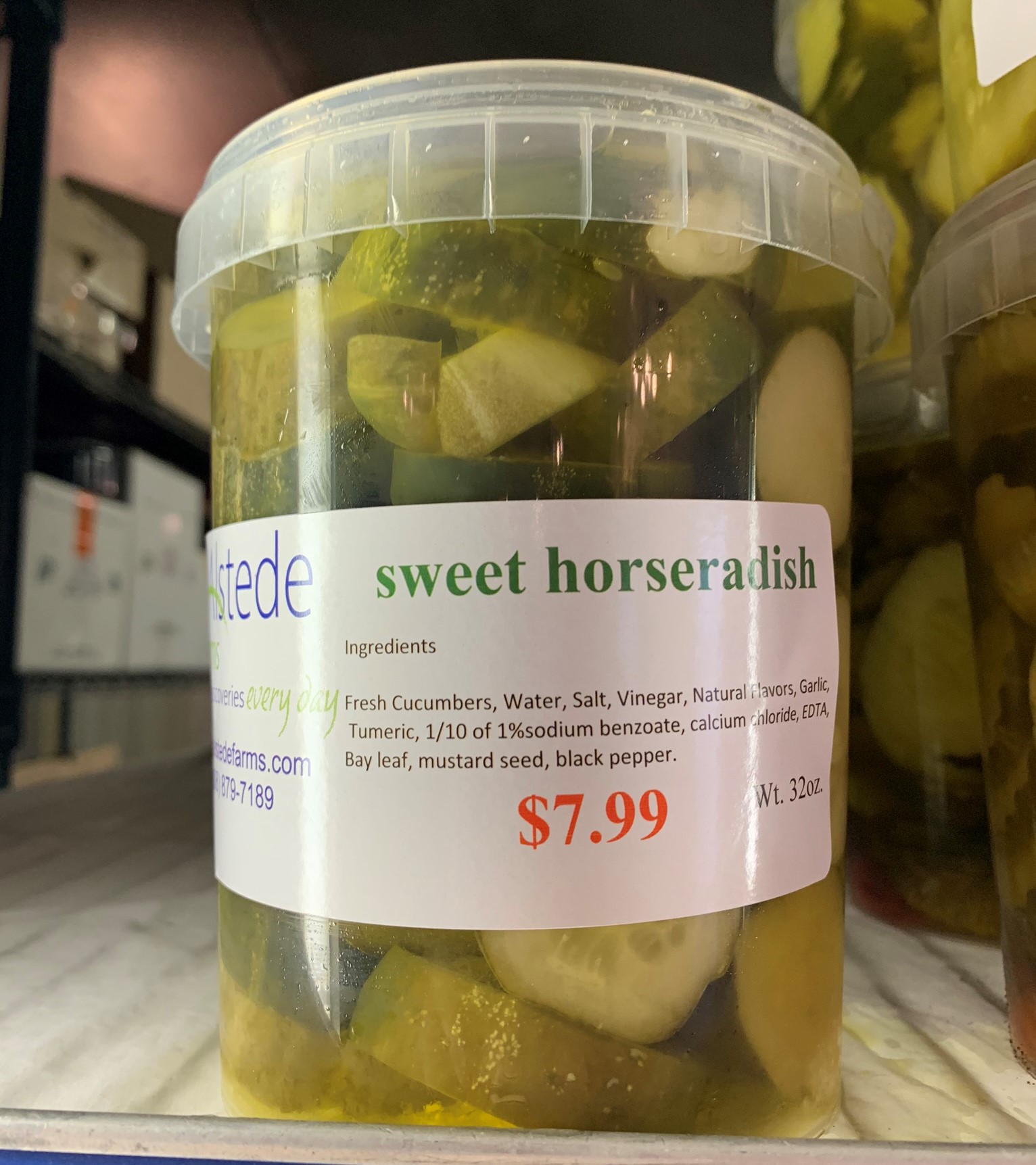 Sweet Horseradish Pickles Alstede Farms NJ