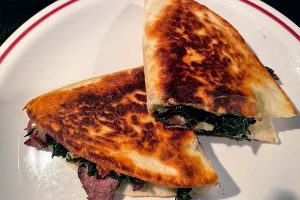 Kale Steak Quesadilla