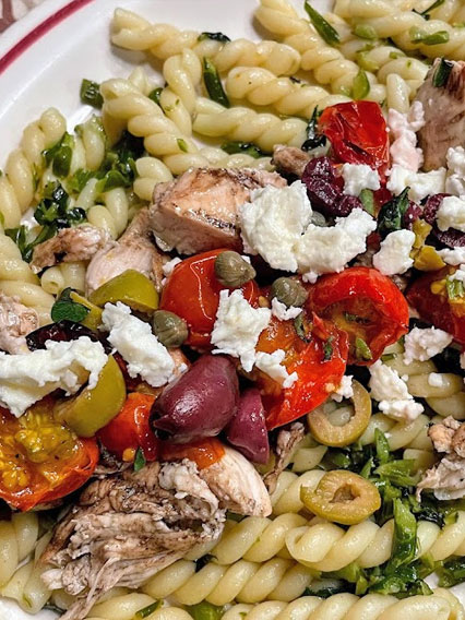 Mediterranean Garlic Scape Pasta | Alstede Farms