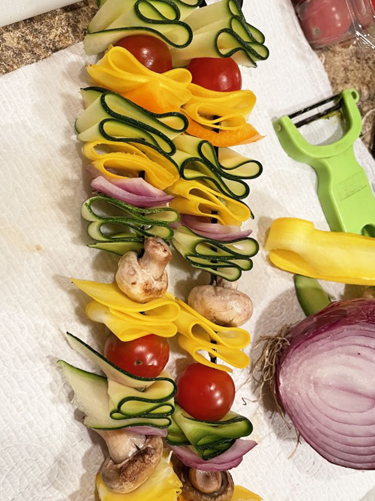 Summer Squash Ribbon Skewers | Alstede Farms